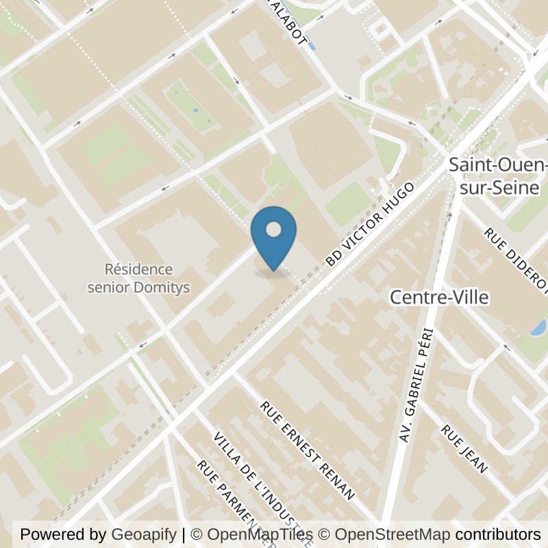 Map: location of Fitness Park Saint-Ouen - les Docks in Saint-Ouen