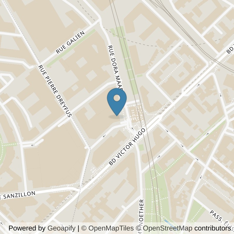 Map: location of Fitness Park Saint-Ouen - Gare in Saint-Ouen Seine-Saint-Denis