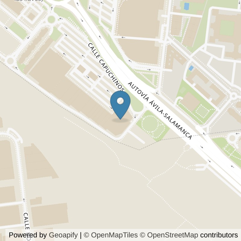 Map: location of Fitness Park Salamanca - Capuchinos in Sta Marta de Tormes