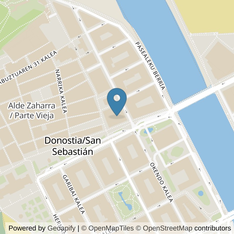Map: location of Fitness Park San Sebastian - La Bretxa in Donostia