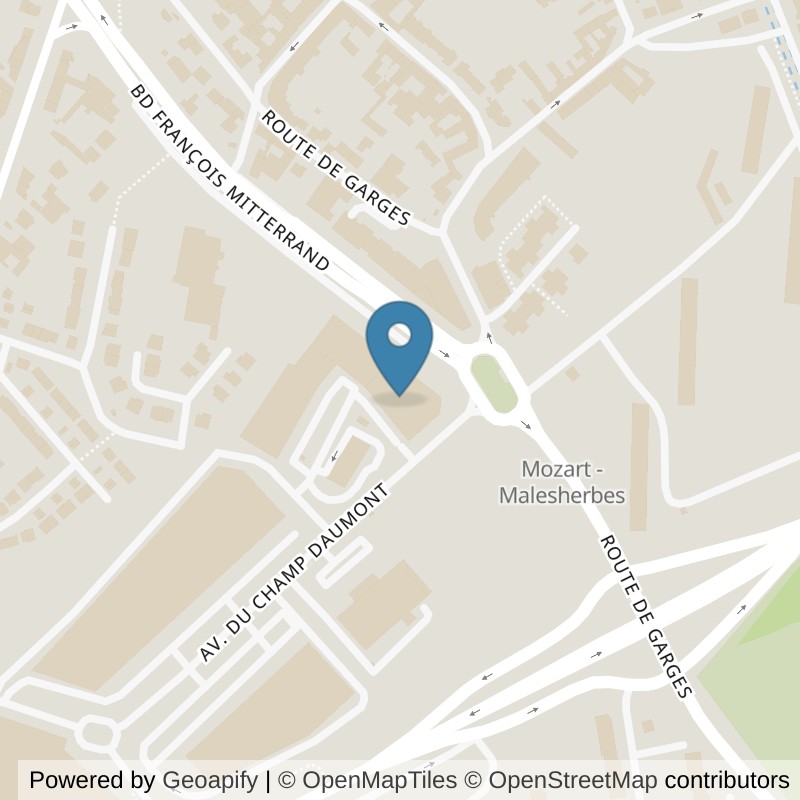Map: location of Fitness Park Sarcelles in Sarcelles Val-d'Oise