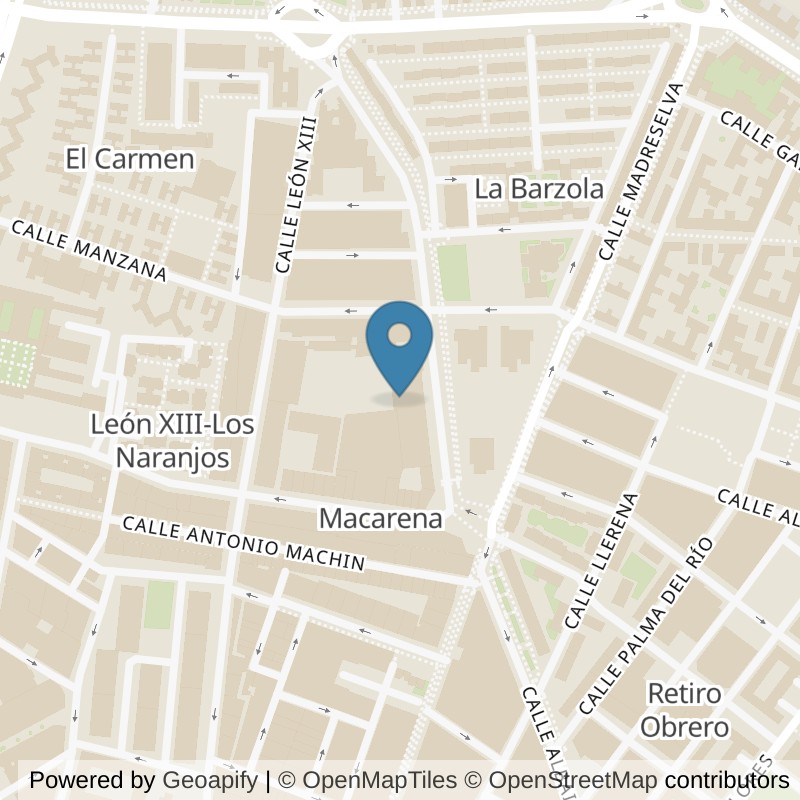 Map: location of Fitness Park Sevilla - Villalobos in Sevilla