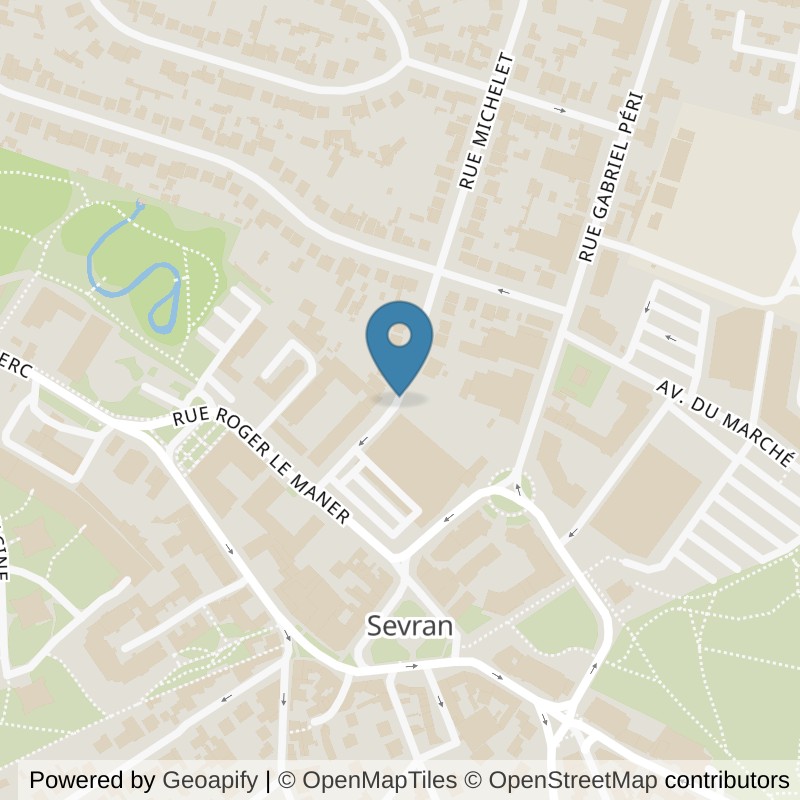 Map: location of Fitness Park Sevran in Sevran