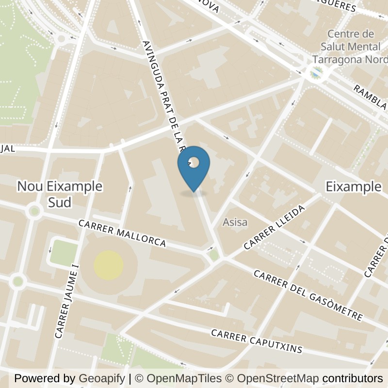 Map: location of Fitness Park Tarragona - Prat de la Riba in Tarragona