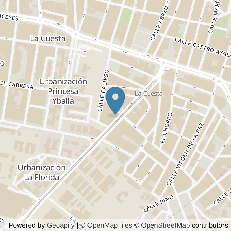 Map: location of Fitness Park Tenerife - La Cuesta in La Laguna