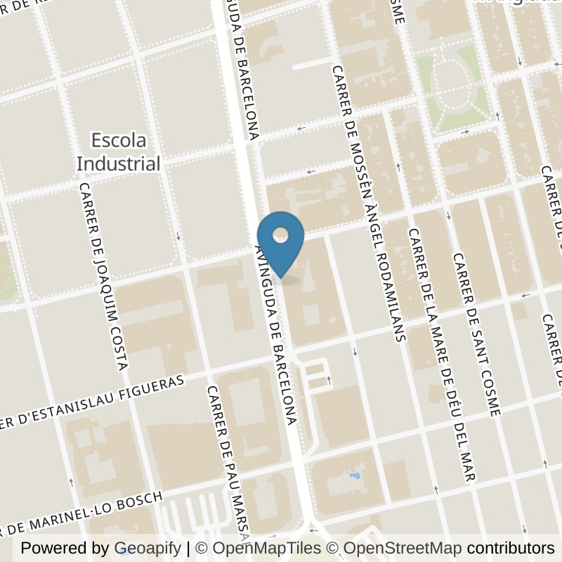 Map: location of Fitness Park Terrassa - Universitat in Barcelona