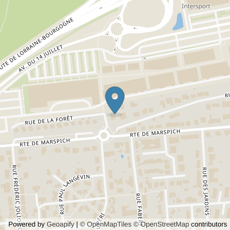 Map: location of Fitness Park Terville in Terville