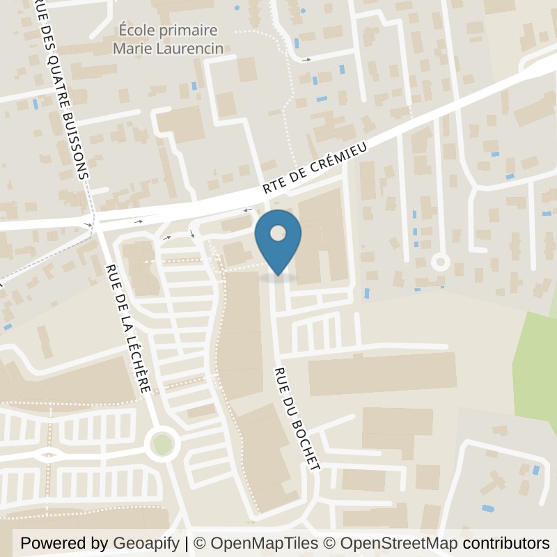Map: location of Fitness Park Tignieu in Tignieu-Jameyzieu