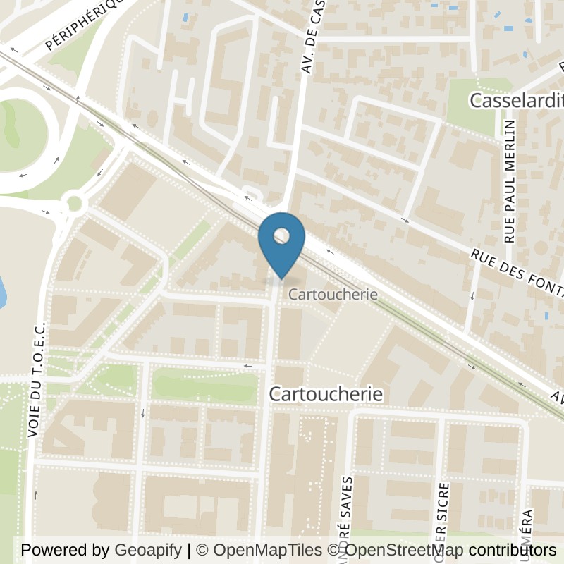 Map: location of Fitness Park Toulouse - La Cartoucherie in Toulouse