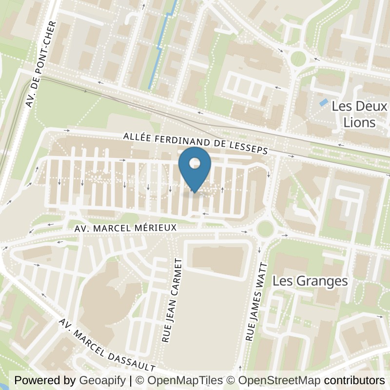 Map: location of Fitness Park Tours - L'Heure Tranquille in Tours Indre-et-Loire