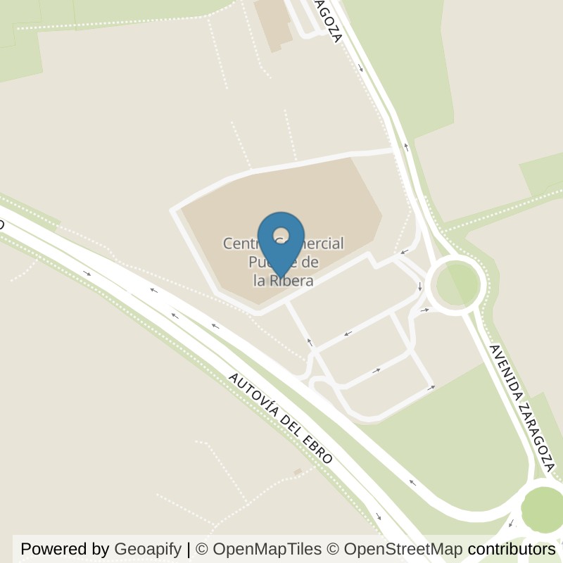 Map: location of Fitness Park Tudela - Puente de la Ribera in Tudela
