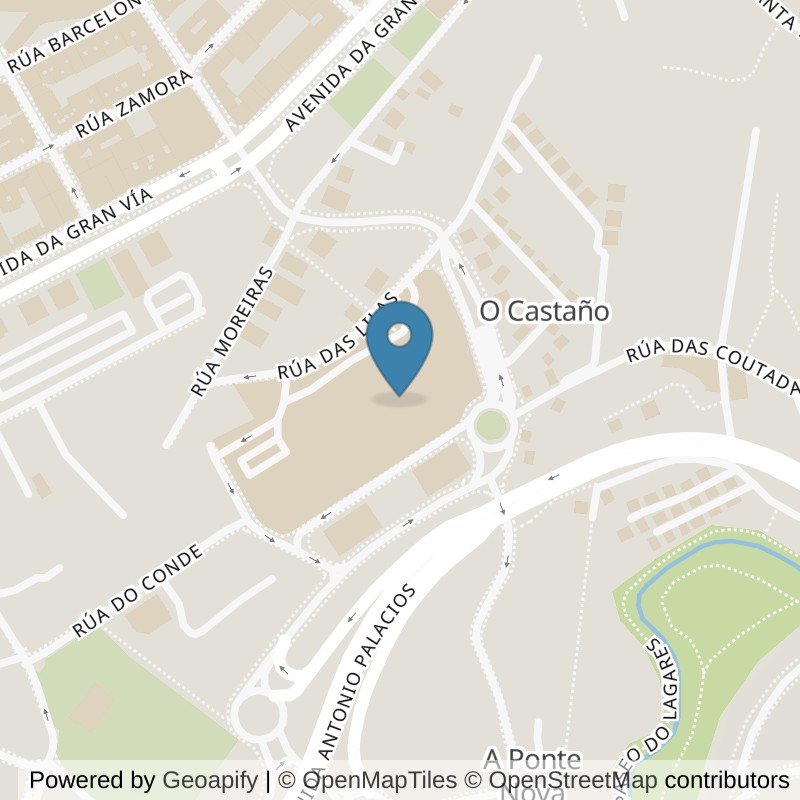 Map: location of Fitness Park Vigo - Gran Vía de Vigo in Vigo