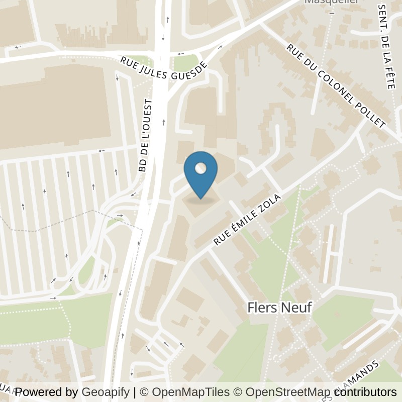 Map: location of Fitness Park Villeneuve-d'Ascq in Villeneuve d'Ascq Nord