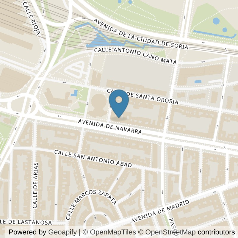 Map: location of Fitness Park Zaragoza - Delicias in Zaragoza