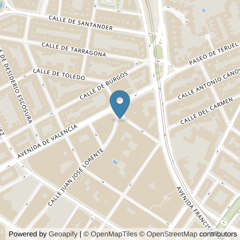 Map: location of Fitness Park Zaragoza - Goya in Zaragoza