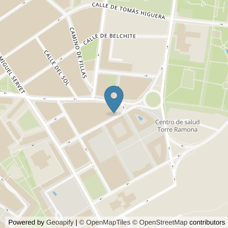 Map: location of Fitness Park Zaragoza - Las Fuentes in Zaragoza