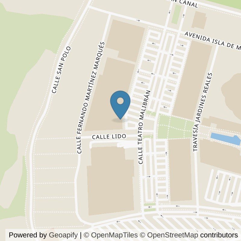 Map: location of Fitness Park Zaragoza - Puerto Venecia in Zaragoza