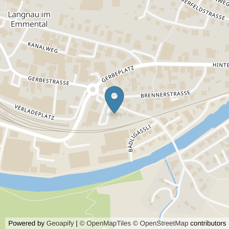 Map: location of Fitness-Schneeberger GmbH in Langnau im Emmental