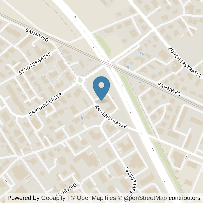 Map: location of Fitness und Gesundheit Center Mels in Mels