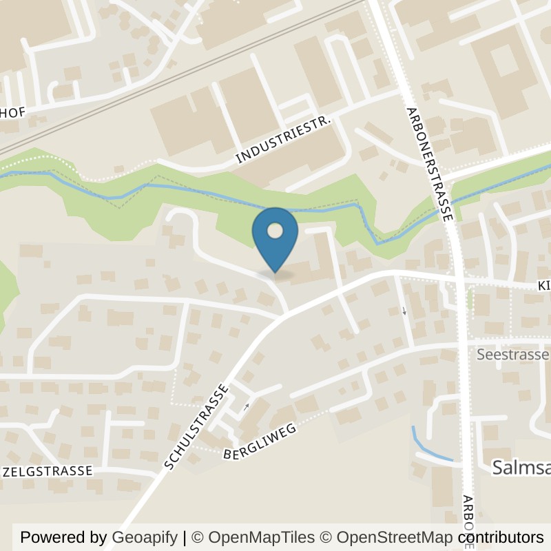 Map: location of Fitness- und Gesundheitszentrum Salmsach in Salmsach