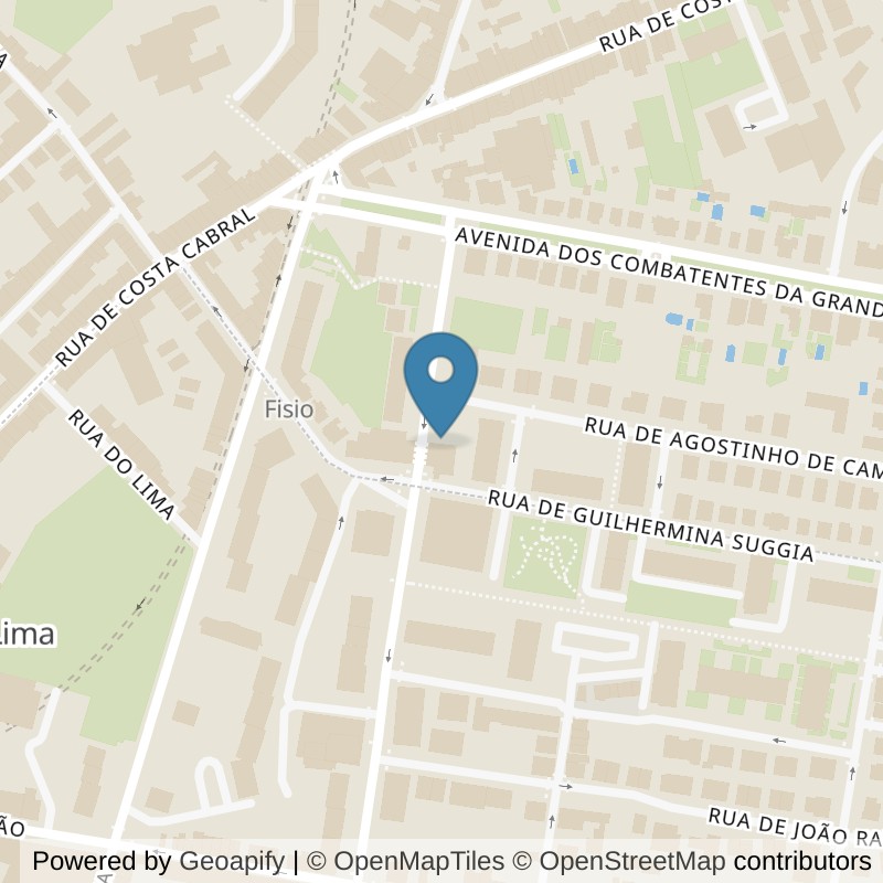 Map: location of Fitness UP Porto - Antas in Porto