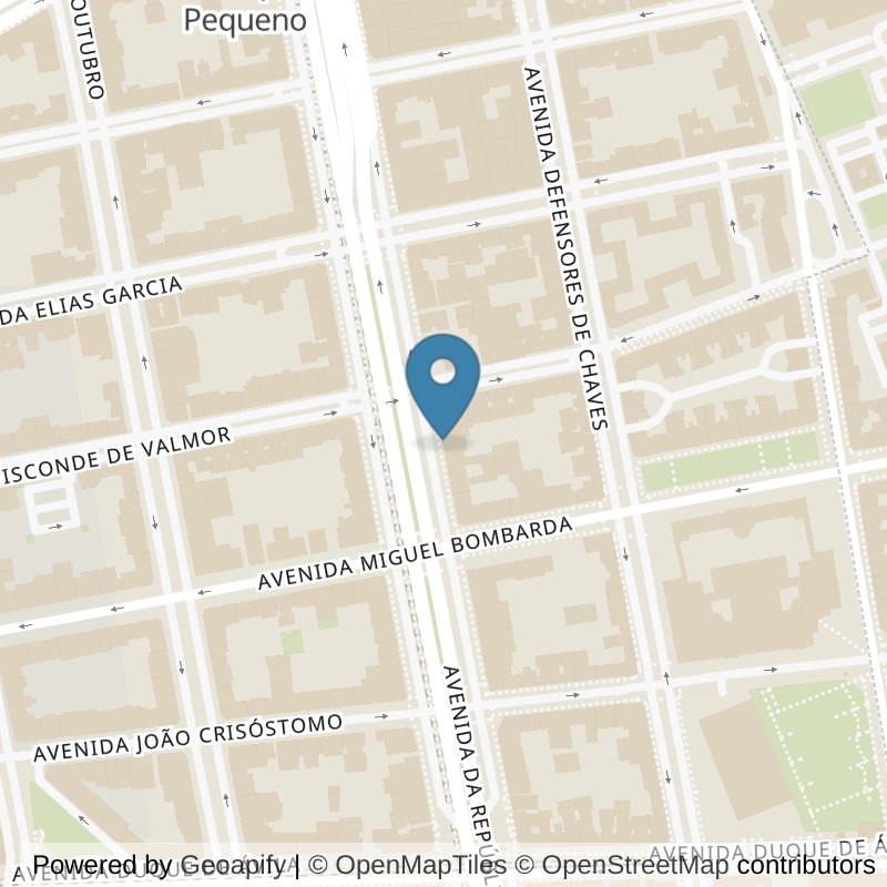 Map: location of Fitness UP Lx - Avenida da República in Lisboa