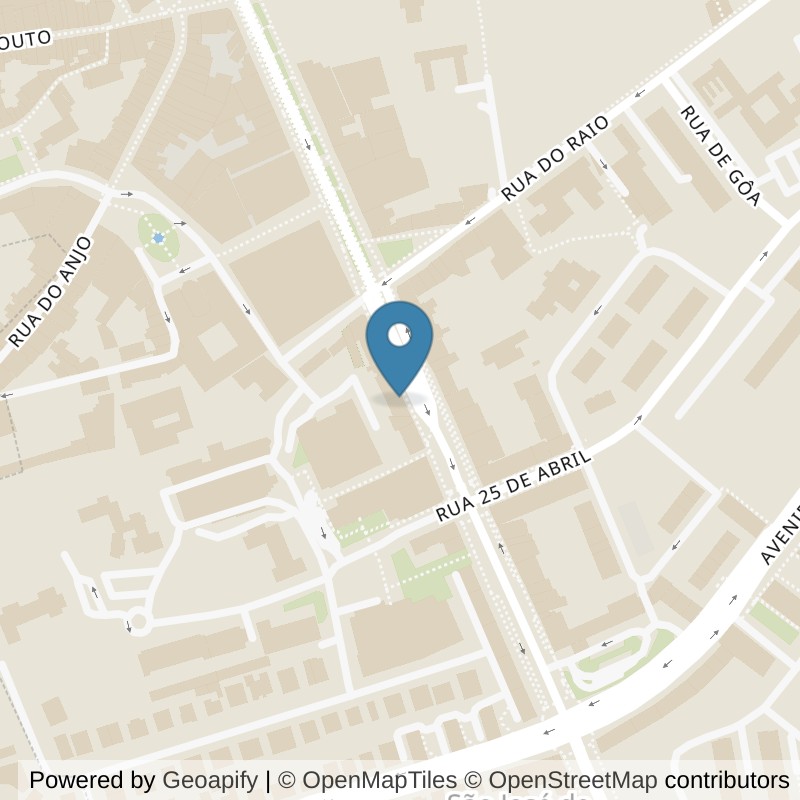Map: location of Fitness UP Braga Centro in Braga