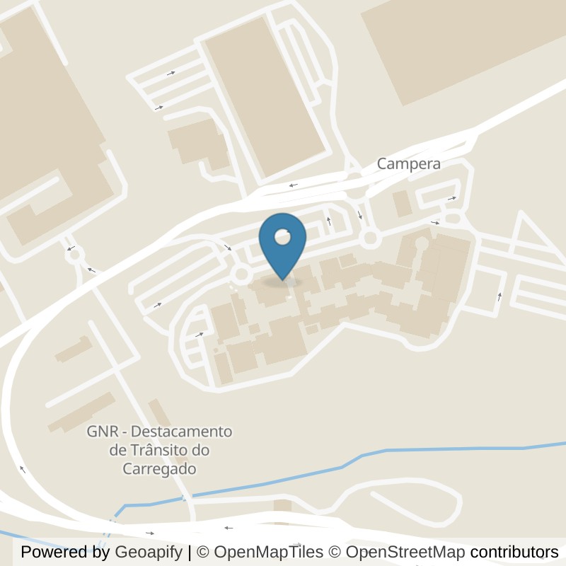 Map: location of Fitness UP Campera in Carregado