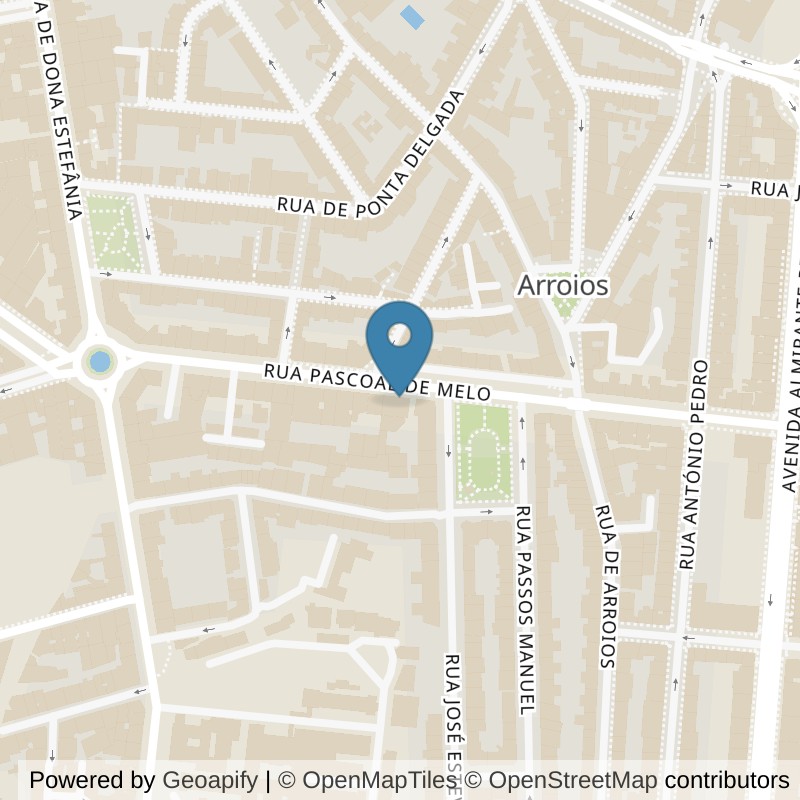 Map: location of Fitness UP Lx - Estefânia in Lisboa