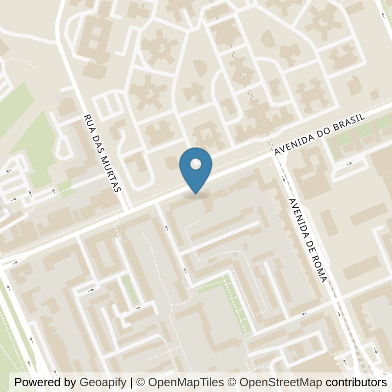 Map: location of Fitness UP Lx - Avenida do Brasil in Lisboa