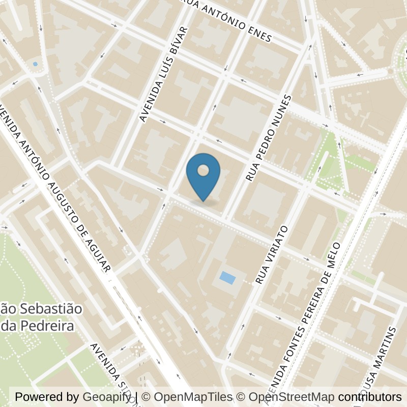 Map: location of Fitness UP LX - Picoas in Lisboa
