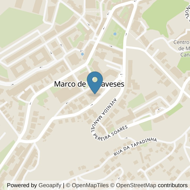 Map: location of Fitness UP Marco de Canaveses in Marco de Canaveses