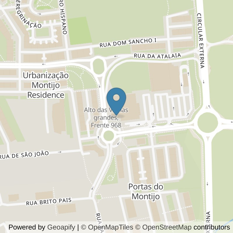 Map: location of Fitness UP Montijo in Montijo