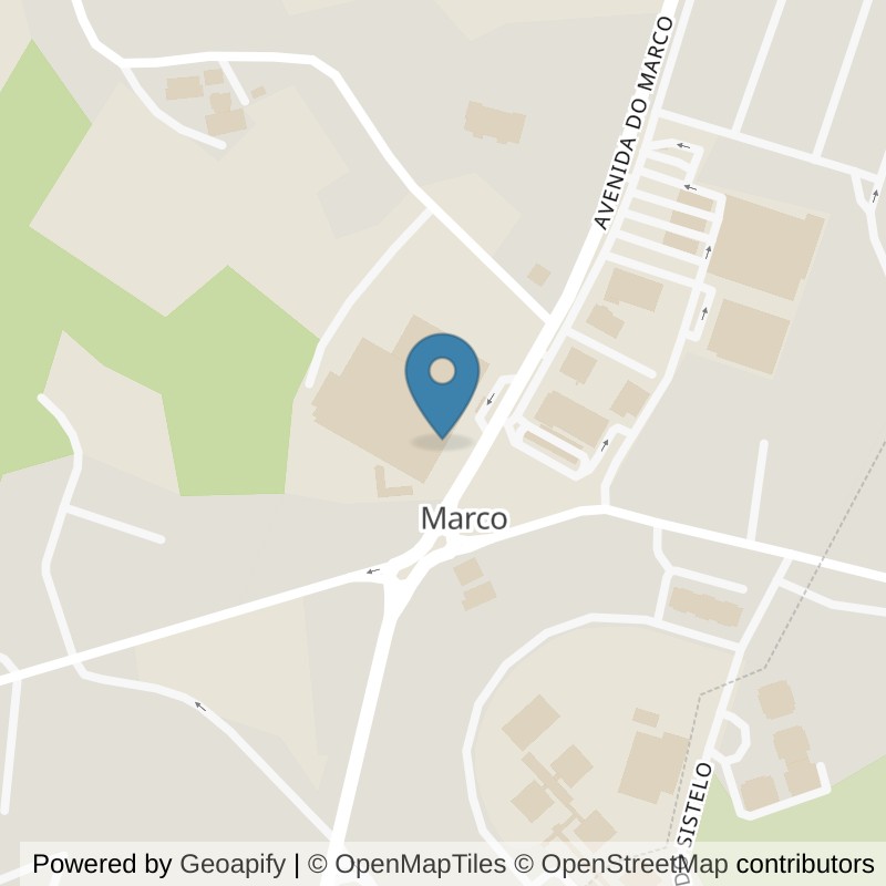 Map: location of Fitness UP Paços de Ferreira in Meixomil
