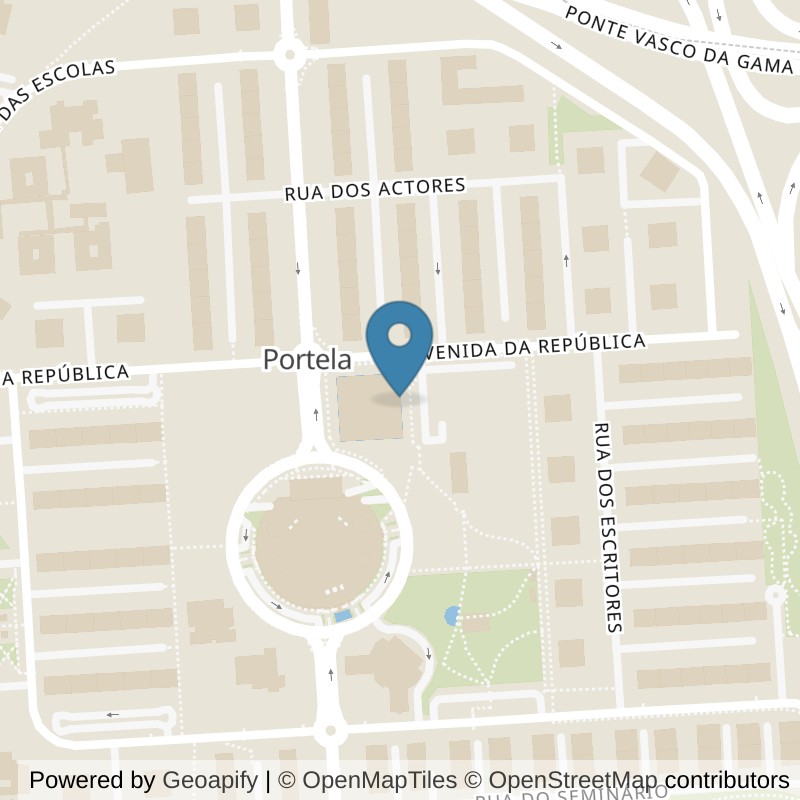 Map: location of Fitness UP Portela - Loures in Lisboa