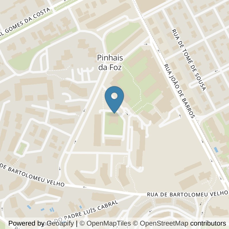 Map: location of Fitness UP Porto - Foz in Porto