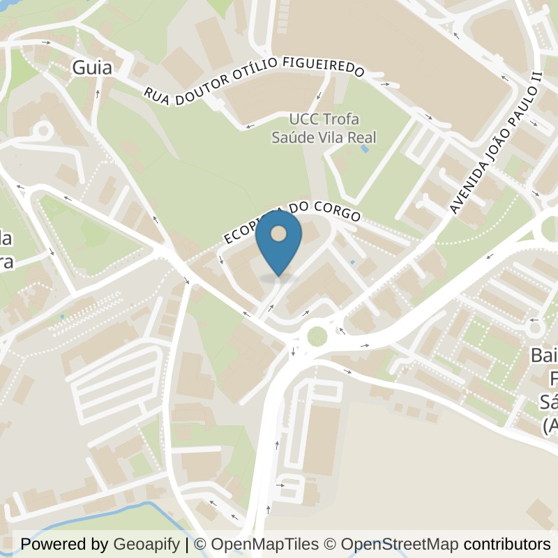 Map: location of Fitness UP Vila Real in Vila Real