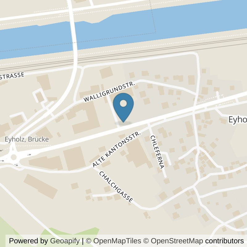 Map: location of Fitness WAREHOUSE GYM 24/7 in Eyholz