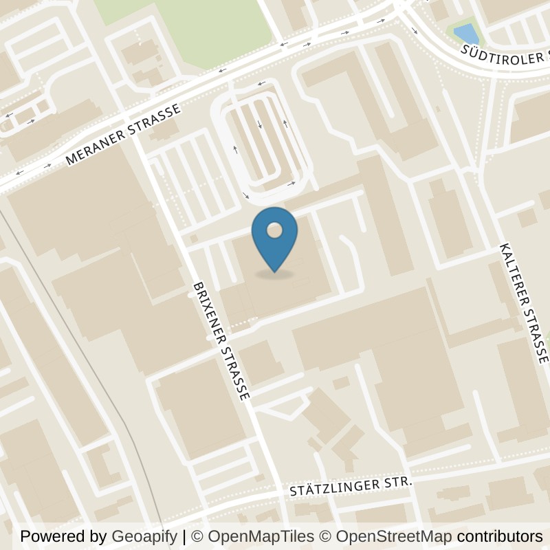 Map: location of Fitnessworld Augsburg in Augsburg