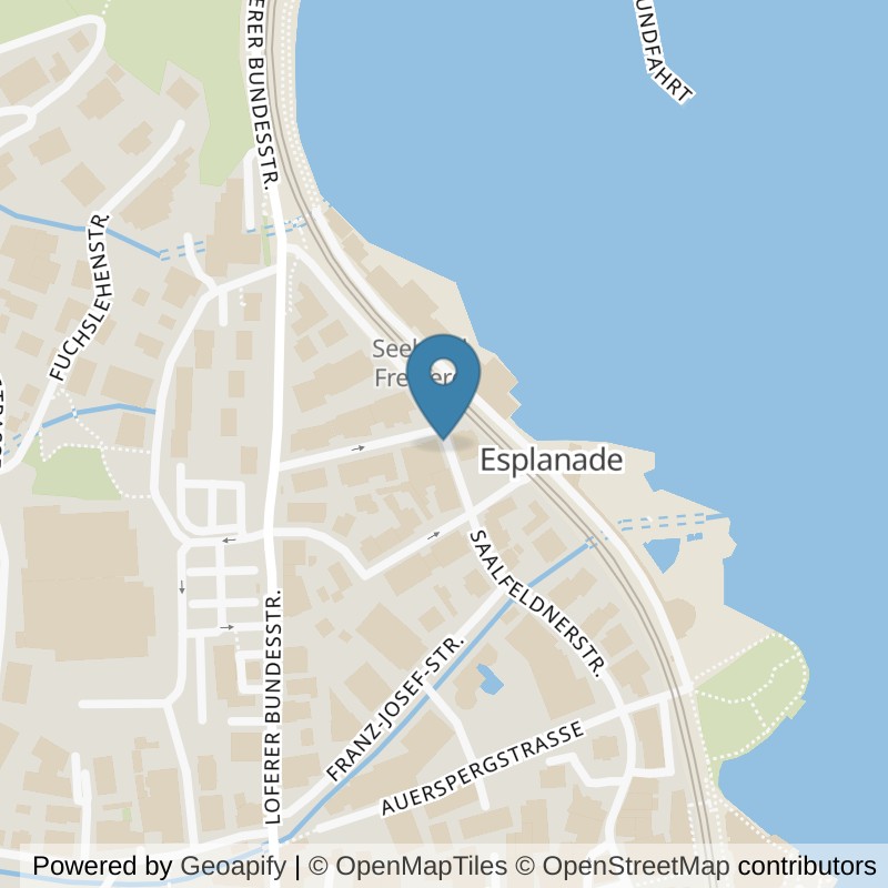 Map: location of Fitness World Zell am See & superMAMAfitness Zell am See in Zell am See