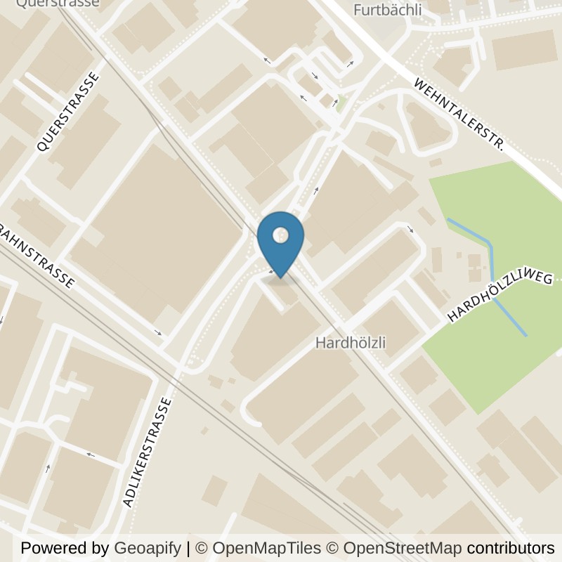 Map: location of Fitness Zone Regensdorf in Regensdorf