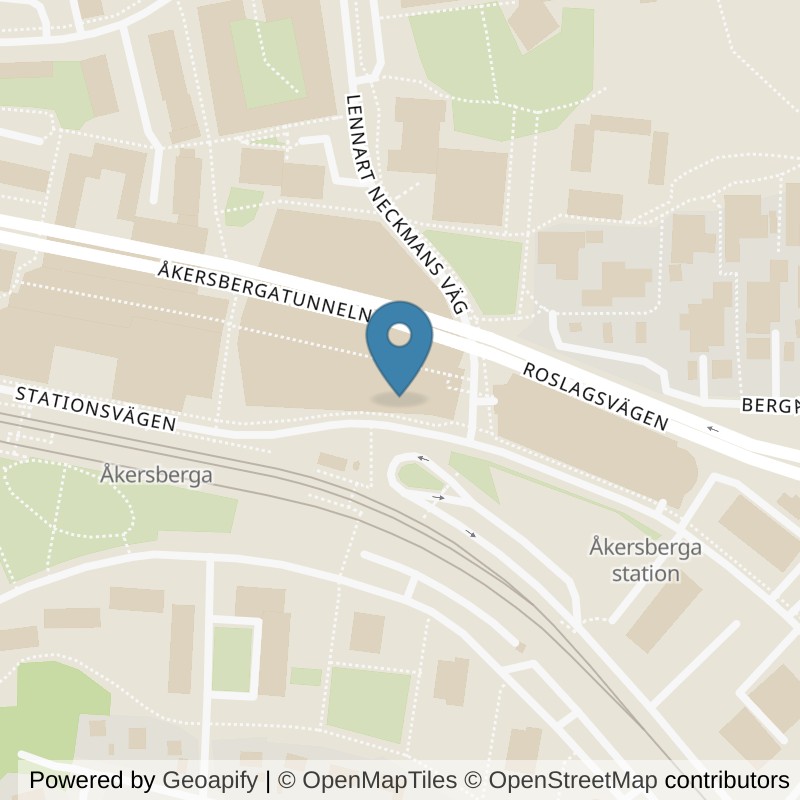 Map: location of Fitness24Seven Åkersberga Centrum Group in Åkersberga