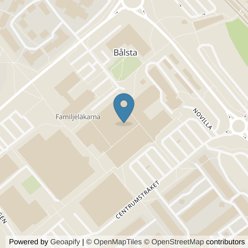 Map: location of Fitness24Seven Håbo Bålsta in Bålsta