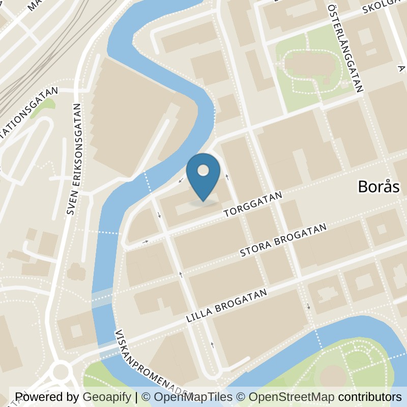 Map: location of Fitness24Seven Borås Centrum in Borås