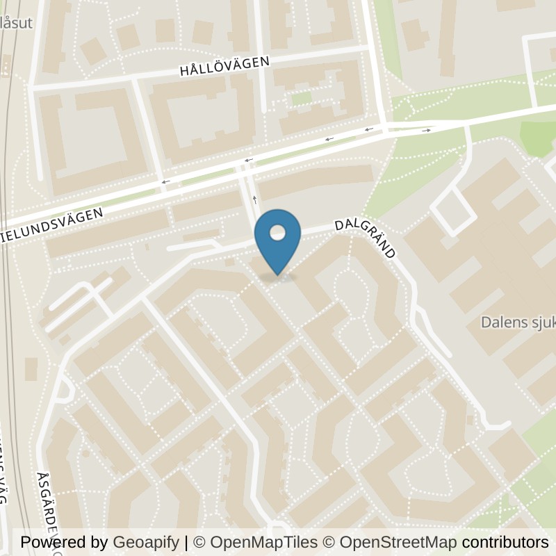 Map: location of Fitness24Seven Stockholm Enskededalen in Enskededalen