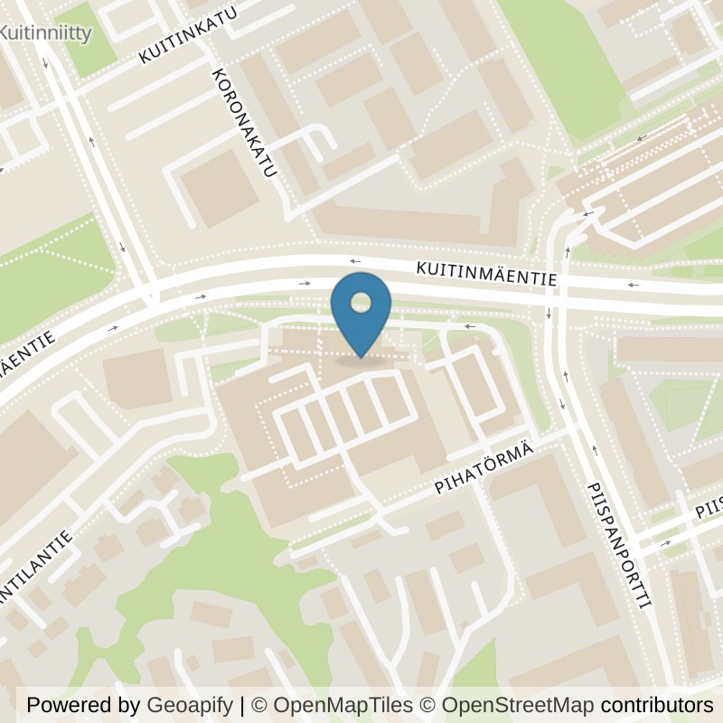 Map: location of Fitness24Seven Espoo Olari in Espoo