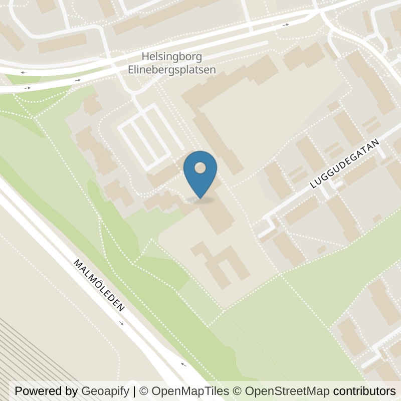 Map: location of Fitness24Seven Helsingborg Elineberg in Helsingborg