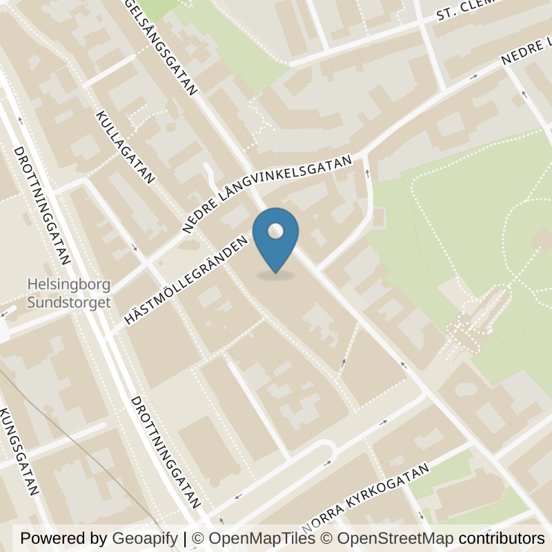 Map: location of Fitness24Seven Helsingborg Kullagatan Group in Helsingborg