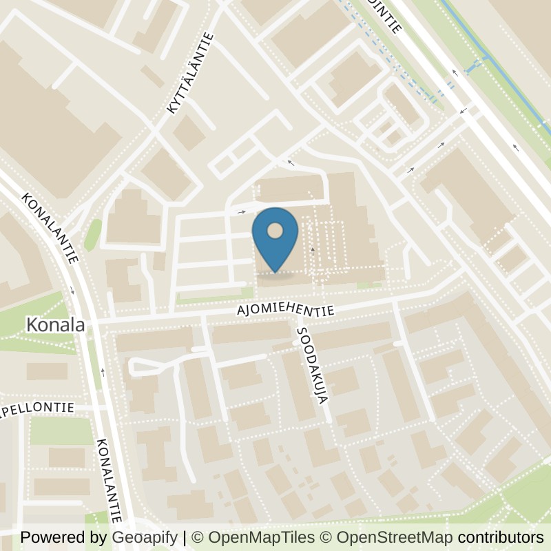 Map: location of Fitness24Seven Helsinki Konala in Helsingfors