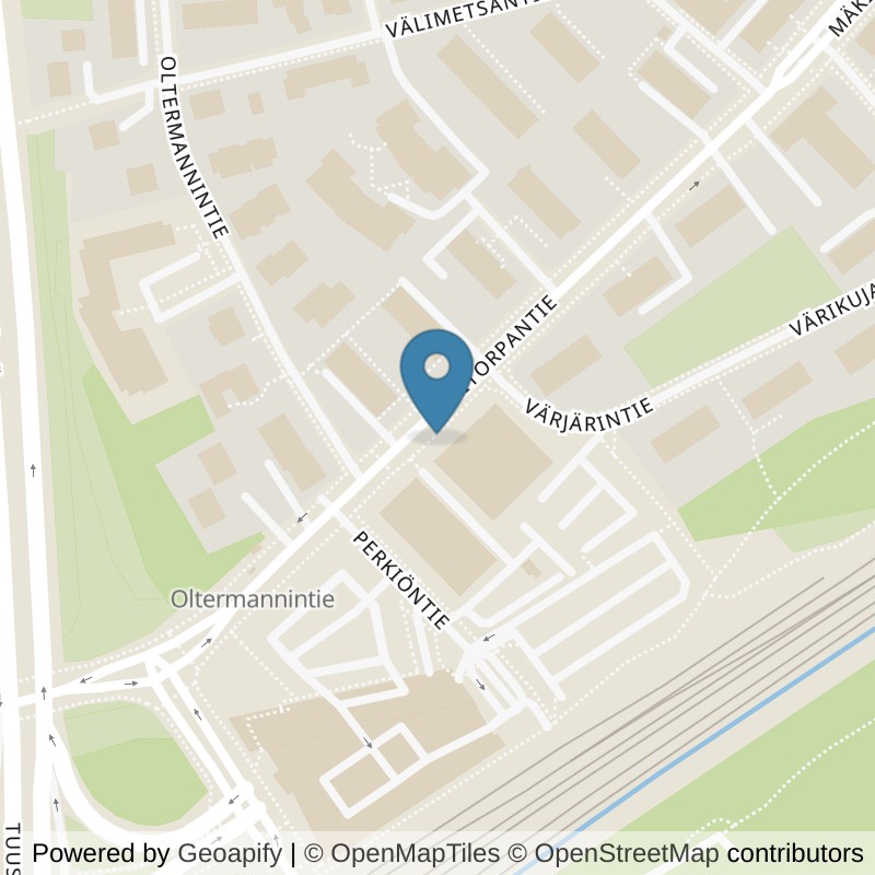 Map: location of Fitness24Seven Helsinki Oulunkylä in Helsingfors